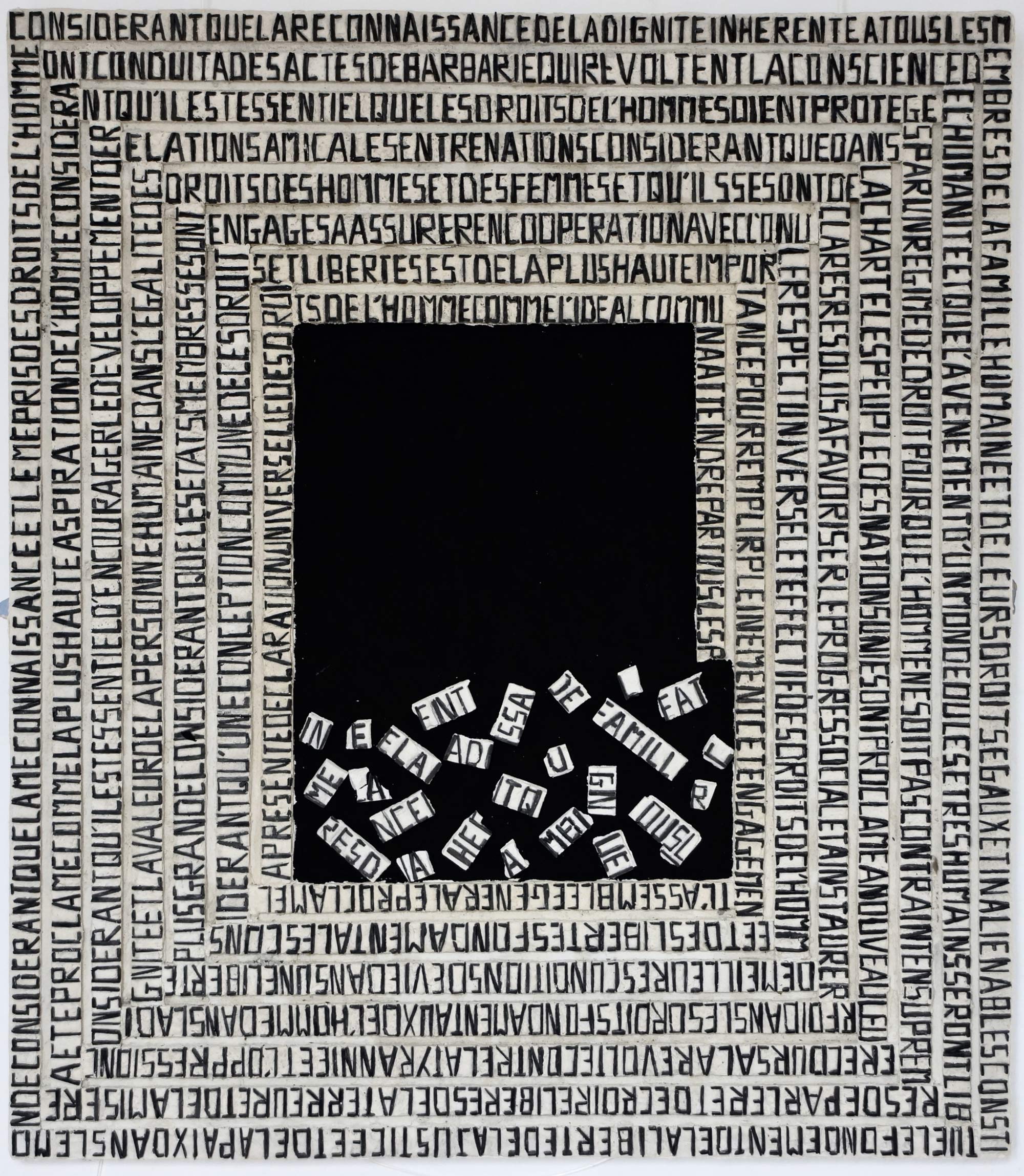 Blablabla, ardoise, 60x70, 2025